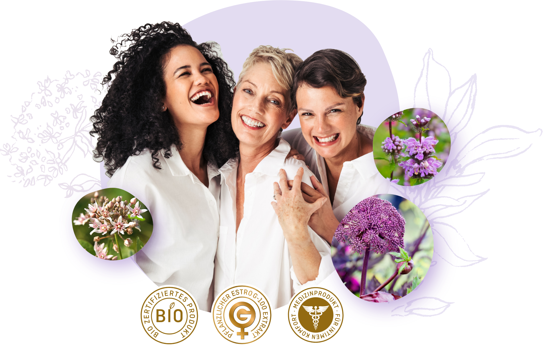 fröhliche lachende Frauen