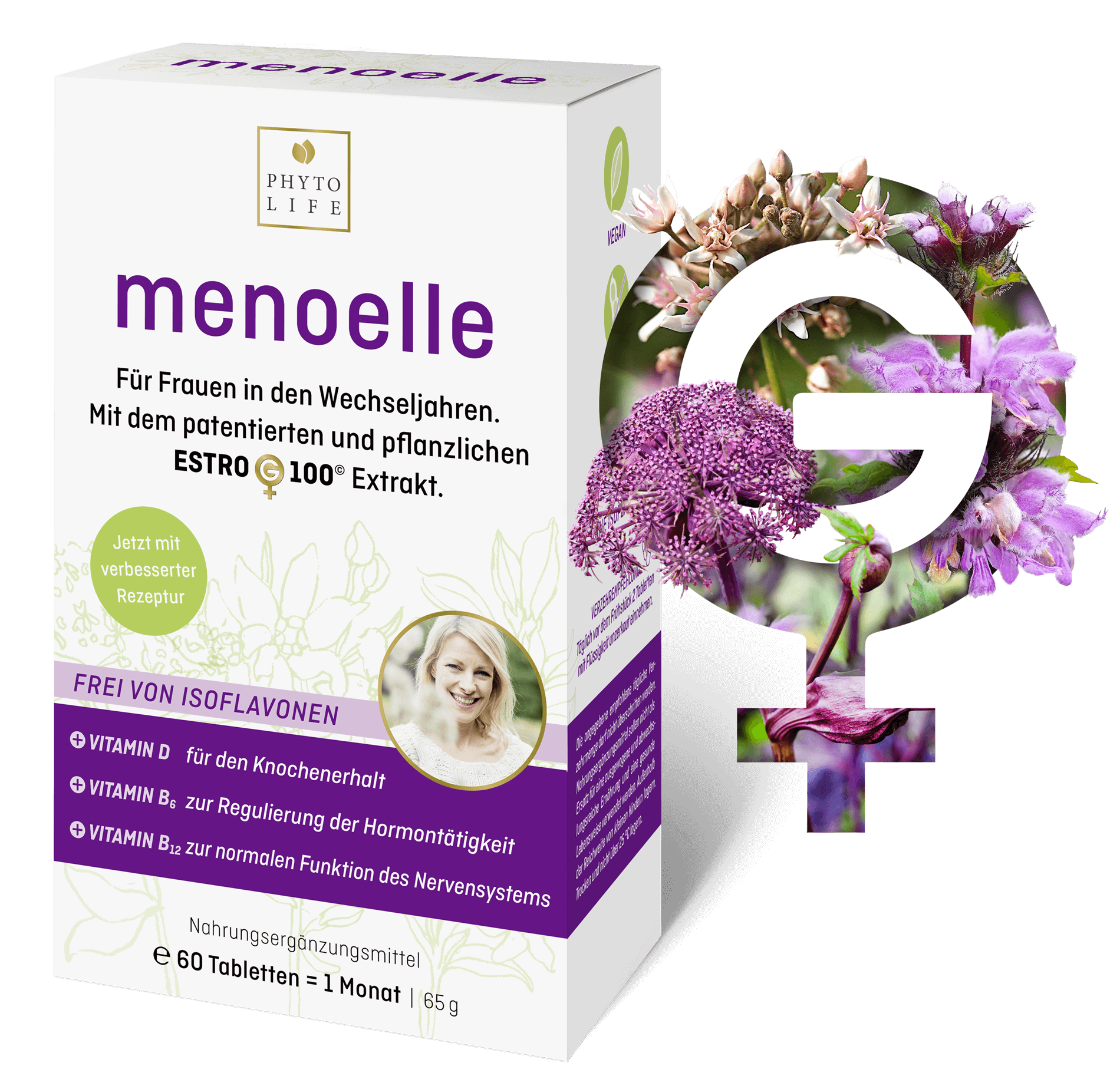 Produkt menoelle® - Tabletten mit EstroG-100® in den Wechseljahren